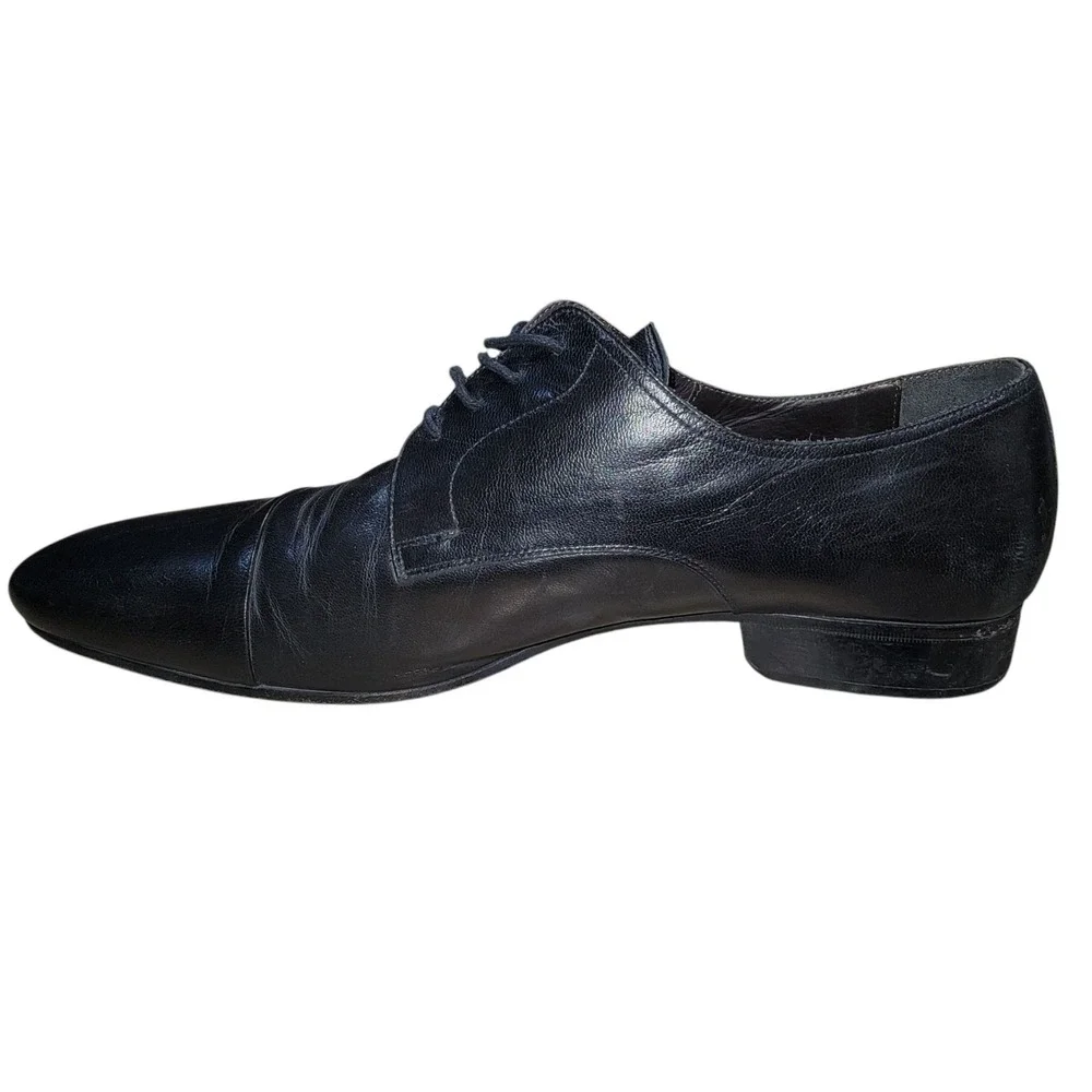 Bruno Magli Martico Men's Black Leather‎ Cap Toe Oxford Dress Shoes  Sz 11M